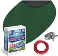 Winter Swimming Pool Cover for 12 ft x 21 ft Aboveground Oval Pool Size, Value Plus Choice Series, Solid Material, Color - Evergreen, Pool Cover Choice 321221-4CHOICE
