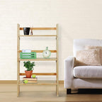 Casual Home 3-Shelf Folding Student Bookcase (20.75" Wide)-Natural