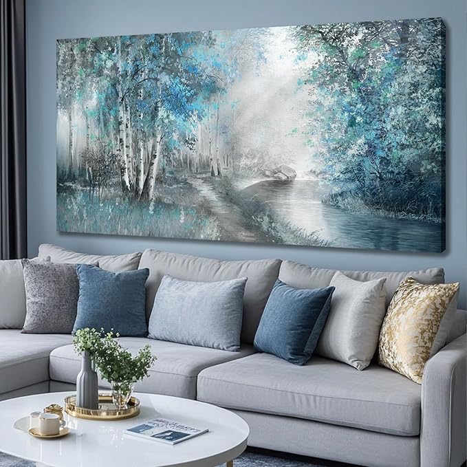 SOUGUAN Forest Pictures for Wall Canvas Art 30"x60" Plant Wall Decor Tree Artwork Painting Natural Decorations for Dining Room, Bedroom, Home Office, Kitchen