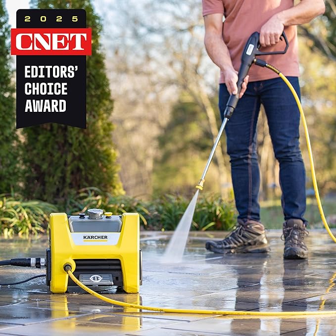 Kärcher Pressure Washer K1800PS Cube, CETA Certified, 3 Spray Nozzles, Detergent Tank, for Cars, Driveways, Siding, Patios, 1.2 max. GPM