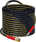50 FT Pressure Washer Hose with 3/8" Quick Connect, 4000 PSI Kink Resistant High Tensile Wire Power Washer Hose