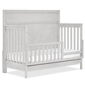 Evolur Lourdes Convertible Crib Toddler Guard Rail in Greyhoud, Full and Easy Assembly, Lasting Quality, Converts Cribs to Toddler Beds, Made of Solid Hardwood