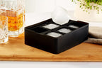 LURCH Germany ICE Former Cube - Silicone Tray for 6 Ice Cubes (2x2'')