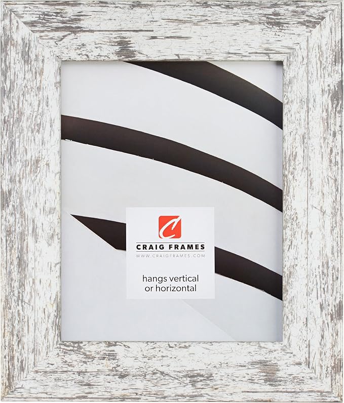 Craig Frames 11x14 White Picture Frame for Posters and Gallery Wall | Displays photos and prints behind clear glass, ready to hang, made in the USA