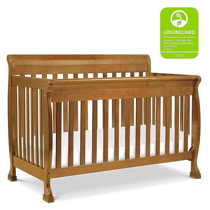 DaVinci Kalani 4-in-1 Convertible Crib in Chestnut, Greenguard Gold Certified