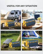 4000W Pure Sine Wave Power Inverter DC 48V to AC 110V 120V for Home RV with Dual AC Outlets 1 USB-C(60W) 3 USB-QC3.0 Fast Car Charger Adapter, LCD Display and Remote Control