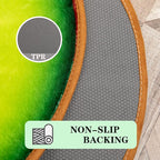 Bath Rugs for Bathroom Non Slip, Kiwi Fruit Shaped Washable Shower Bath Mat Absorbent Door Mat for Bathroom Bedroom Kitchen Soft Floor Area Rug Cute Cartoon Carpet Bathmat Tub Home Decor 18.5x25.6in