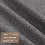 120" Wx108 L Linen Room Divider Drapes for Doorway/Glass Window/Sliding Door/Patio, Extra Wide Pinch Pleated Full Blackout Curtains for Girls Boys Teen Kids Room, 1 Panel, Natural Grey