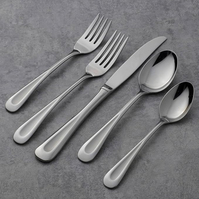 Oneida Satin Sand Dune 20-Piece Flatware Set, Service for 4 (Pack of 3)
