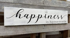 Happiness is Homemade Sign, Farmhouse Kitchen Sign,Rustic Wooden Kitchen Wall Decor for Dining Room (Happiness) 6x18 Inch