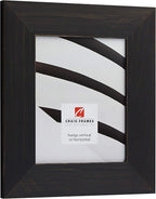 Craig Frames Jasper Wide Picture Frame, 12 x 18 Inch, Country Charcoal Black