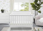Delta Children Fancy 4-in-1 Convertible Baby Crib - Greenguard Gold Certified, Bianca White