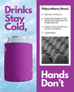 PartyPrints 200 Pack Raspberry Blank Can Cooler Sleeves, Customizable Bulk Insulated Foam for Beer, Collapsible Plain Drink Holder, Cold Soda Insulator, 12oz Regular, 16oz Tall Cans
