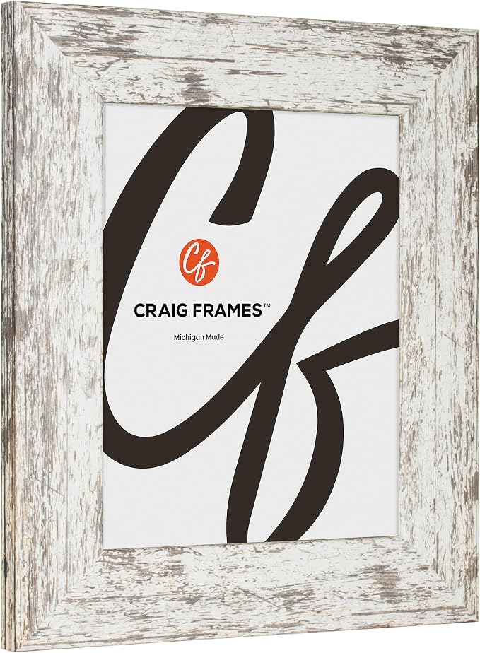 Craig Frames 17x24 White Picture Frame for Posters and Gallery Wall | Lightweight shatter resistant acrylic facing with a rigid backing board, made in the USA