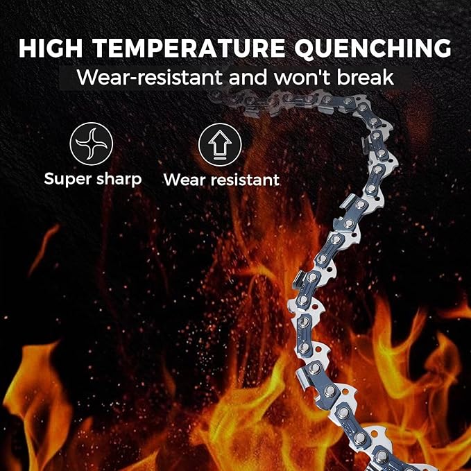 14 Inch Chainsaw Chain 3/8" LP Pitch .050" Gauge 50 Drive Links- 63PM3 50 Fits Stihl MS194T MS193T MS192T, Remington, McCulloch - 36130050050, S50 (3 Packs) (91YNP-6)
