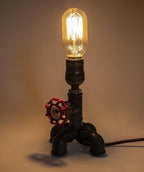 Loft Style Lamp, Squidward, Steam Punk Industrial, Bedside Night Lamp, Metal Body, Table Desk Light with Dimmer, LL-022