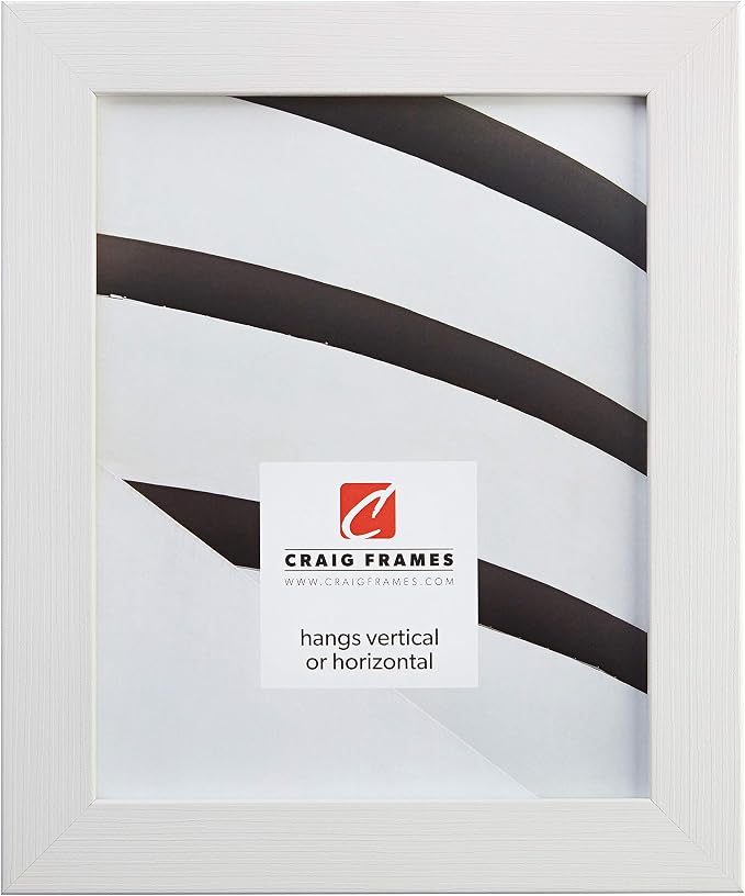 Craig Frames Bauhaus 125, 24x36 Picture Frame, Melinga White Oak