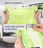 FORID 4 Gallon Garbage Bags, 150 Count, Unscented, Strong Trash Can Liners, 15 Liter Wastebasket Bags for Kitchen, Bathroom, Home Office, Green