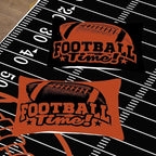 Tailor Shop Sports Football Bedding Set for Boys Kids Teens ，Football Comforter Sets Twin Size Black Rugby Theme Bedding Set with 1 Comforter 1 Pillowcases…