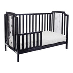 Suite Bebe Celeste 3 in 1 Convertible Island Crib Wood and Acrylic, Black