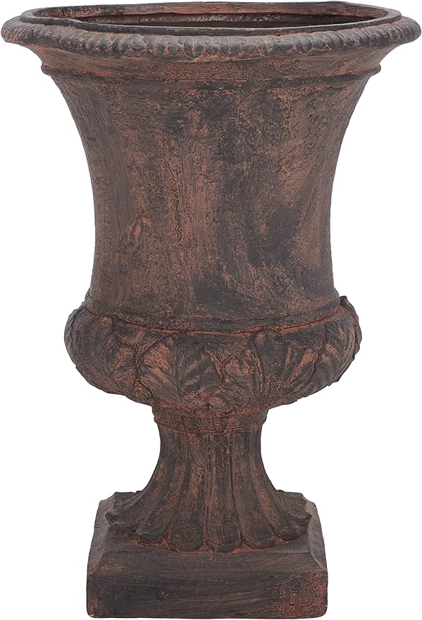 SAFAVIEH Outdoor Collection Paven Traditional Brown Planter (Fully Assembled)