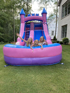 Inflatable Water Slide for Kids & Toddlers with Inflatable Pool, Backyard, Park or Commercial Use, Outdoor Water Play, Includes Blower Stakes, Splash Pool & Storage Bag, Large 21' x 9' x 12'