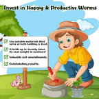 5lb Worm Bedding for Nightcrawlers and Red Wigglers (Worms Not Included) - Vermicompost Bin Worm Bedding - Earthworm Food for Organic Potting Soil Gardening Mix
