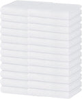 Homaxy 100% Cotton Waffle Weave Kitchen Dish Towels 24-Pack, White | 13 x 28 Inches, Ultra Soft Absorbent Dish Towels, Quick Drying Cleaning Towels
