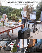 Expandable 10.08kWh Solar Generator Kit, Portable Power Station 4000W w/Smart Extra Expansion Battery 5040Wh LifePo4 Home Battery Backup Power Supply for Blackout, Outdoor Camping, RV, Emergency