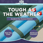 Buffalo Blizzard Ripstopper 14 ft x 28 ft Rectangular Winter Pool Cover | Green Heavy Duty Cover for Inground & Above Ground Swimming Pools | Cold & UV Resistant | Shields from Seasonal Debris