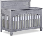 Evolur Santa Fe 5-in-1 Convertible Crib, Storm Grey