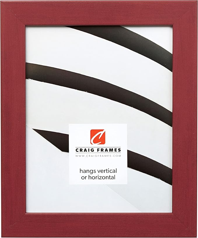 Craig Frames 26024 19 by 25-Inch Picture Frame, Smooth Wrap Finish, 1.26-Inch Wide, Red