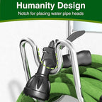 Stainless Steel Garden Hose Holder - Silver SS304 Water Hose Holder - Wall Mounted Hose Hanger Heavy Duty for Water Hose Extension Cords Vacuum Hose, Anti-Rust (1 Pack)