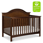 Carter's by DaVinci Nolan 4-in-1 Convertible Crib in Espresso, Greenguard Gold Certified, 57.5x30.8x47 Inch (Pack of 1)