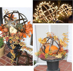 BSTGIFTS Metal Garden Spheres, Metal Band Decorative Spheres, Metal Folding Orb Garden Ball, Sets of 3