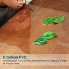 Clear Table Cover Protector 16x24 Inch Rectangle, 1.5mm Transparent Plastic Table Protector Waterproof, Anti-Scratch Clear Desk Mat for Office Desktop Dresser Dining Table, FDA Compliant