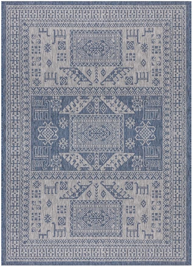 Keen Home Design Terrace Outdoor Throw Rug - 3x5 Washable Indoor/Outdoor Rug for Patio, Kitchen, Balcony, Beach, Garden, Deck and Porch, Size: 3'x5'