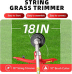 2-Stroke Gas Brush Cutter Pro-Grade String Trimmer EPA Compliant Orange Heavy-Duty Weed Eater Lawn & Overgrowth Clearing Tool