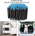 Yaheetech Foldable Dog Pool Collapsible Hard Plastic Dog Swimming Pool Portable Pet Pools Doggie Wading Pool Bath Tub for Puppy Small Medium Large Dogs, 47 x 12 Inches Black