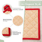 Maison d' Hermine Pot Holders 100% Cotton Potholders (8" x 8", Pack of 1) | Heat Resistant Hot Pads with Loop BBQ Cooking Baking Hotel Kitchen Handling Hot Pans Thanksgiving Christmas - Kalahari