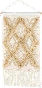 Mark&Day Wall Hanging, Windigsteig Coastal Farmhouse Khaki Tapestry Wall Hanging for Living Room, Bedroom, Office or Kitchen (48"H x 24"W)