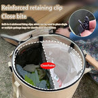 Pop up Camping Trash can with lid,Collapsible 24 Gallons Trash can with Sorting Clips,Garden Garbage Bag with Lid,Lawn and Leaf Bags - Reusable Yard Waste Bags (Beige Coffee)
