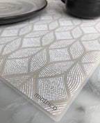 Mintrico placemat for Dining Table Set of 2 Silicone Heat Resistant Non Slip (2, Leaf) …