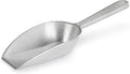 New Star Foodservice 34684 One-Piece Cast Aluminum Flat Bottom Bar Ice Flour Utility Scoop, 7-Ounce, Silver