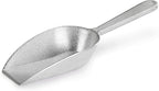 New Star Foodservice 34684 One-Piece Cast Aluminum Flat Bottom Bar Ice Flour Utility Scoop, 7-Ounce, Silver