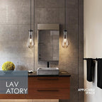 Raindrop Pendant Light Fixtures Set of 3, Black Glass Pendant Lighting, Hand BlownTeardrops Modern Hanging Light for Entryway Foyer Kitchen Island Dining Living Room Hallway