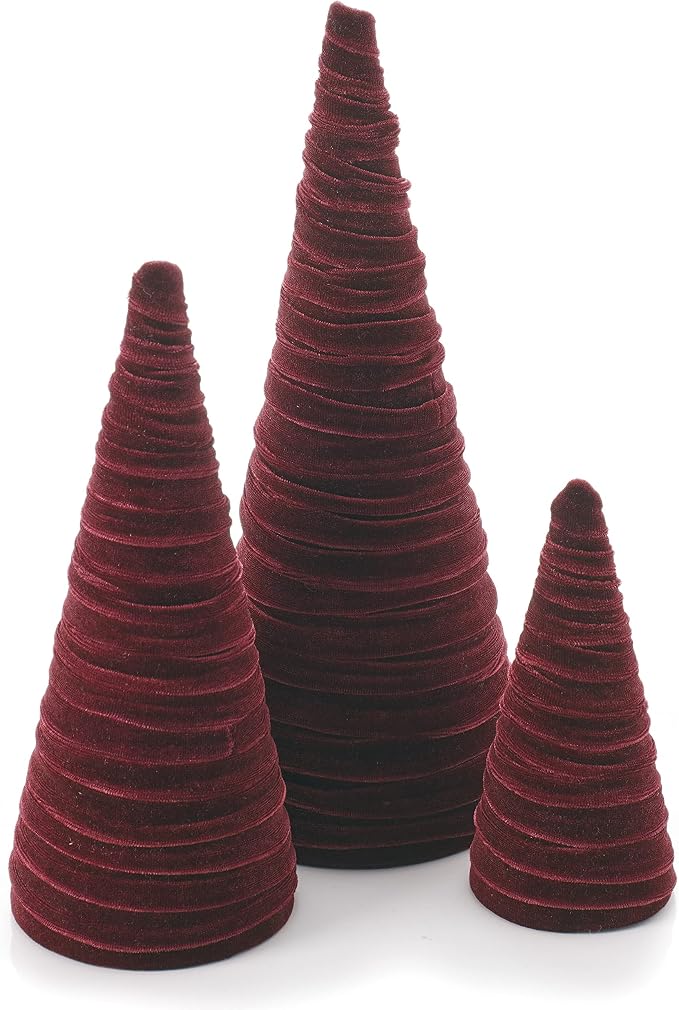 Create Your Own Set of 3 Velvet Trees, Valentine Tree Tabletop, Mantel Decor, Wedding Centerpiece, Artisan Entryway, Cozy Gift for (Create Your Own)