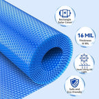 BigXwell 12 Foot Round Solar Pool Cover, 16-mil Blue Pool Covers for Above-Ground and In-Ground Pools, Heavy-Duty Insulating Cover, Solar Blanket Cover for Swimming Pool