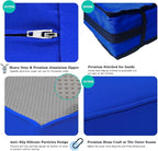ClawsCover 12 Pack Outdoor Seat and Back Cushions Replacement Covers Fit for 6Pieces 5-Seater Wicker Rattan Patio Furniture Conversation Set Sectional Couch Chairs,Royal Blue-Include Cover Only