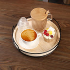 10" Wooden Lazy Susan,Round Wooden Lazy Susan Organization for Dining Table,Storage for Dining Table,Home Decor,Spices Organizer,1PC